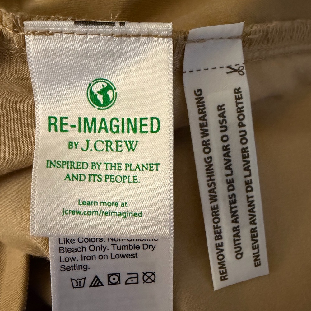 J.Crew Slim Boyfriend Chino Pants NWT Beige Size 24, 30 - Picture 7 of 10